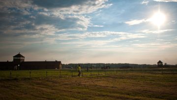 Auschwitz-Birkenau-as-the-sun-sets