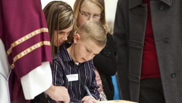 People from all walks of life take a significant step towards becoming Catholics