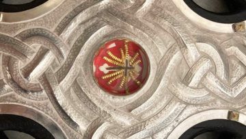 The Cross of Wales incorporates a relic of the True Cross. The Goldsmiths' Company.