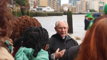 Bishop McAleenan walks with migrants and refugees