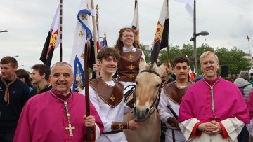 Bishop Hudson preaches at the annual celebration of Saint Joan of Arc